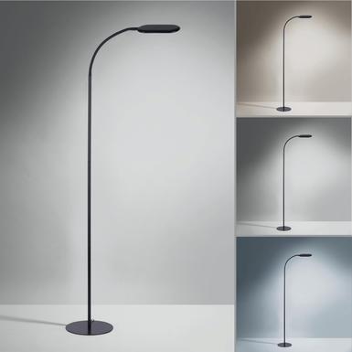 Lampadaire led Leuchten Direkt Kelly Noir Métal 14406-18