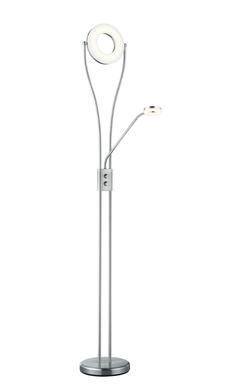 Lampadaire led Trio Rennes Nickel Métal R42412107