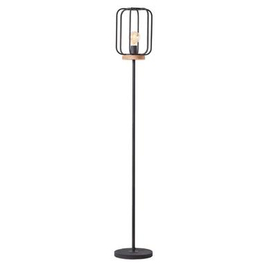 Lampadaire noire Tosh Brilliant - Métal / Bois - 93145/66