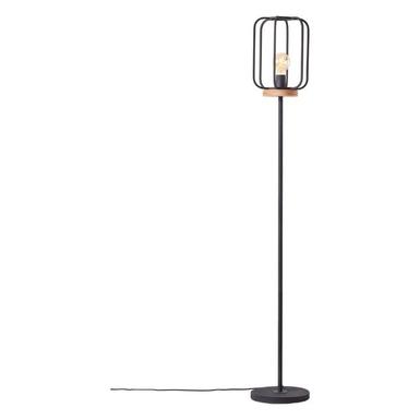 Lampadaire noire Tosh Brilliant - Métal / Bois - 93145/66