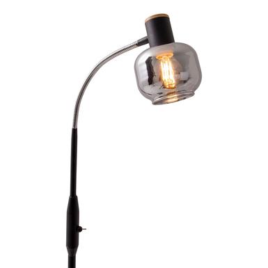 Lampadaires 1 lampes design Näve Fumoso Noir Métal - Verre 2087122