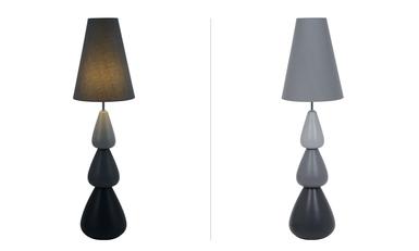 Lampadaires 1 lampes design Näve Sasso Gris Céramique 2098216