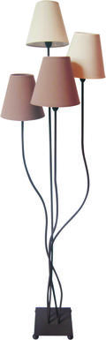 Lampadaires 4 lampes design Näve Boho Beige Tissu 2040911