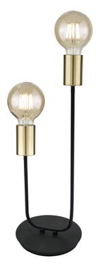 Lampe 2 lampes design Wofi York Noir 8255.02.10.8000