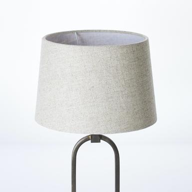 Lampe avec abat-jour Sora -  Ø 25 cm - Beige Métal - Tissus - Brilliant  - 99019/09