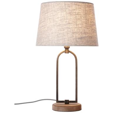 Lampe avec abat-jour Sora -  Ø 30 cm - Beige Métal - Tissus - Brilliant - 99020/09