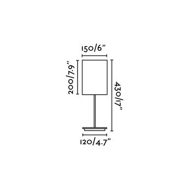 Lampe avec abat jour Faro THANA Nickel mat Acier 68530