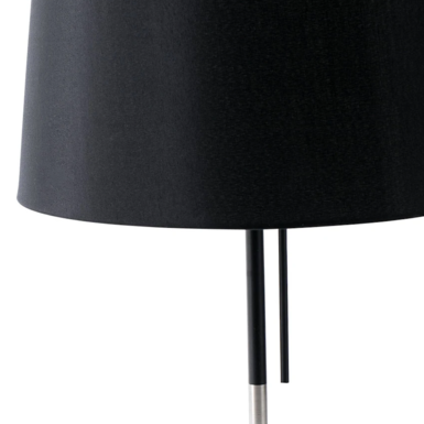 Lampe avec abat jour Faro Volta Noir Métal et Abat jour en tissus 20026