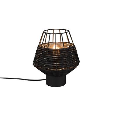 Lampe à poser Borka - Trio - Ø 17 cm - 1xE27 - Noir - R51261002