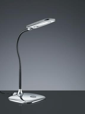 Lampe de bureau led Trio Polly Chrome Plastique 573910106