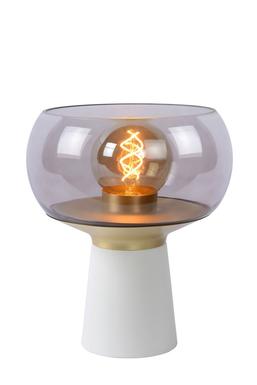 Lampe de table design Lucide Farris Blanc Verre 05540/01/31