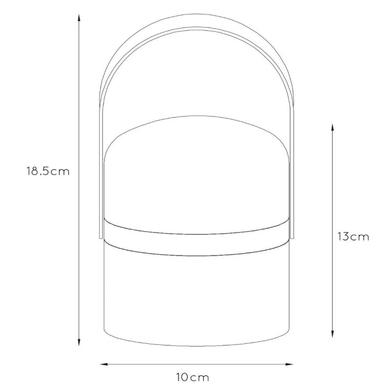 Lampe de table extérieure Little JOE - Ø 10 cm - Led - IP44 - Blanc/Noir - Lucide - 06802/01/30