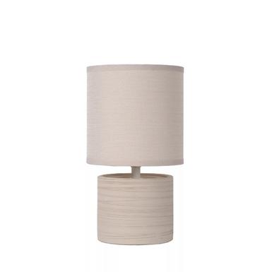 Lampe de table GREASBY - Ø 14 cm - 1xE14 - Crème - Lucide - 47502/81/38