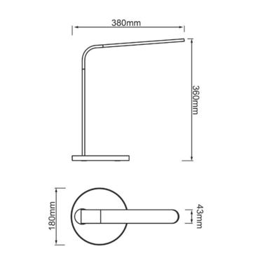 Lampe de table Idelle - Blanc - Plastique - Brilliant - G93100/05