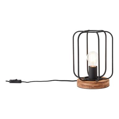 Lampe de table noire Tosh Brilliant - Métal / Bois - 93147/66