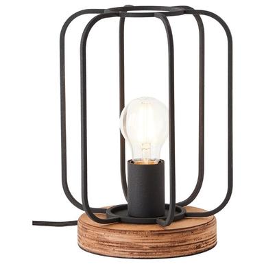 Lampe de table noire Tosh Brilliant - Métal / Bois - 93147/66