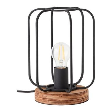 Lampe de table noire Tosh Brilliant - Métal / Bois - 93147/66