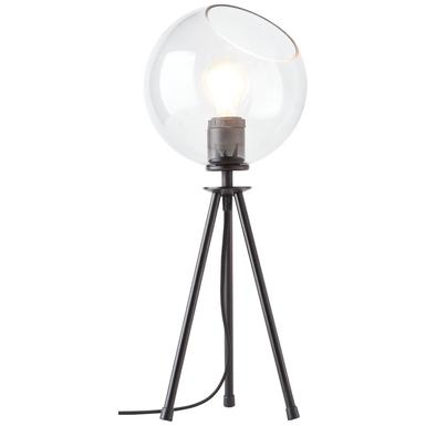 Lampe design Brilliant Afton Noir Métal - Verre 94961/06