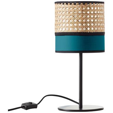Lampe design Brilliant Dayanara Bleu Rotin 99087/73