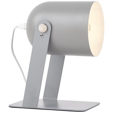 Lampe design Brilliant Yan Gris Métal 98960/22