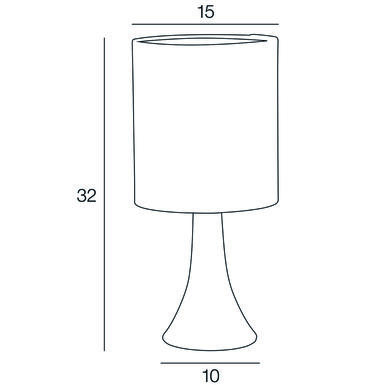 Lampe design Corep Arto Marron Métal 656754
