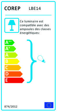 Lampe design Corep Best Rose Métal 652383
