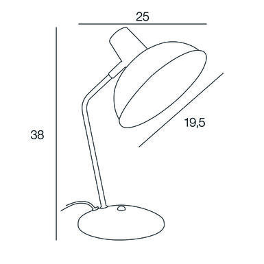 Lampe design Corep Hortense Noir Métal 656713