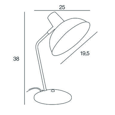 Lampe design Corep Hortense Vert Métal 656715