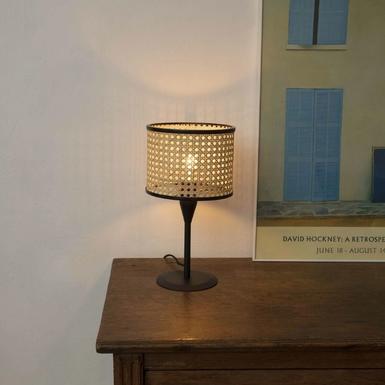 Lampe design Faro Mambo Noir Rotin 64317-47