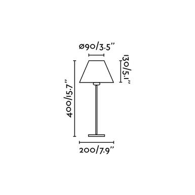 Lampe design Faro Nidia Nickel satiné Métal 68423
