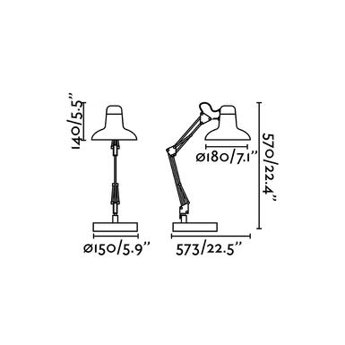 Lampe de bureau - Snap - Noir Acier - Faro - 57401