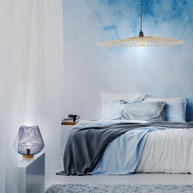 Lampe design Lo Select Groove Bleu Métal - Bois ST68-441P40 L DKBLUE