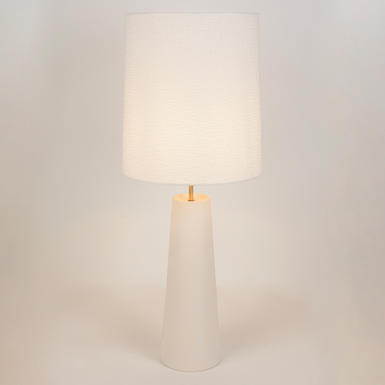 Lampe de table Cosiness - Blanc - Tissu / Céramique - Market Set - PR503497