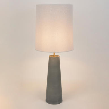 Lampe de table Cosiness - Gris - Tissu / Céramique - Market Set - PR503498