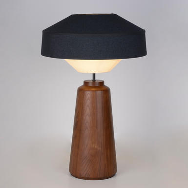 Lampe de table Mokuzai Ø 48 cm - Bois / Tissu Blanc - Market Set - PR590319