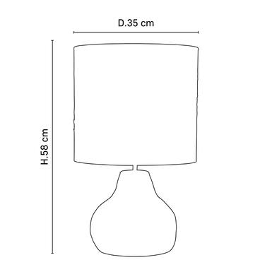 Lampe Portinatx Ø 35 cm - Palm / Céramique Blanc - Market Set - PR590316