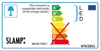 Lampe design Slamp Moon Blanc Technopolymère MOO89TAV0000W_000