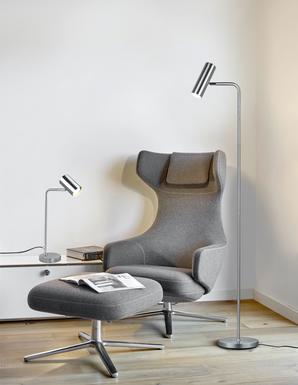 Lampe design Trio Marley Gris Métal 512400107