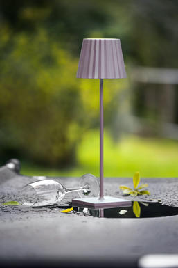 Lampe extérieure rechargeable Sompex Troll 2.0 Rose Aluminium 78177