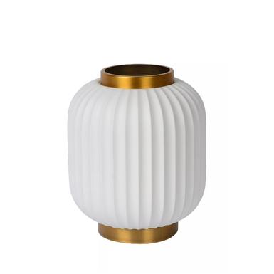 Lampe à poser - GOSSE - H 23,8 cm - Ø 19,5 cm - 1xE14 - Porcelaine - Blanc - Lucide 13535/24/31
