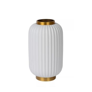 Lampe à poser - GOSSE - H 33,7 cm - Ø 19,7 cm - 1xE14 - Porcelaine - Blanc - Lucide - 13535/34/31