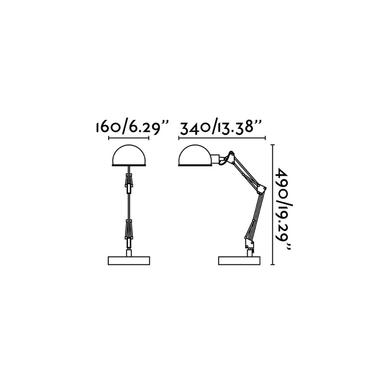 Lampe de bureau Baobab - Noir Métal  - Faro - 51909