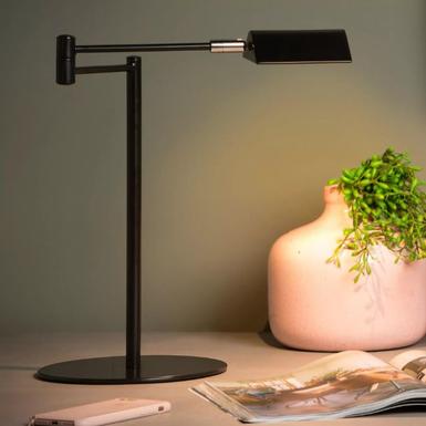 Lampe de bureau NUVOLA - 1xLED - Noir - Lucide 19665/09/30