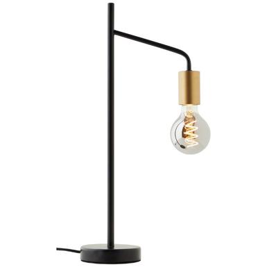 Lampe à poser KIEL - 1xE27 - Noir / Dorée - Metal - Brilliant - 94580/78