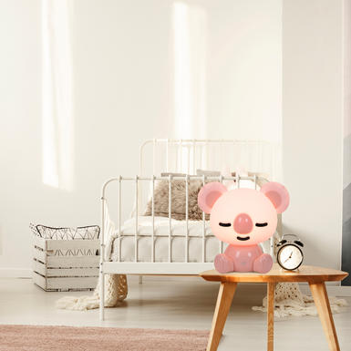 Lampe led Corep Koala Rose Plastique 656391