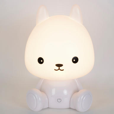 Lampe led Corep Lapin Blanc Plastique 656392