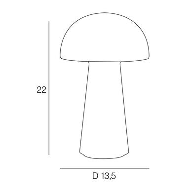 Lampe led Corep Mushroom Noir Plastique 656534