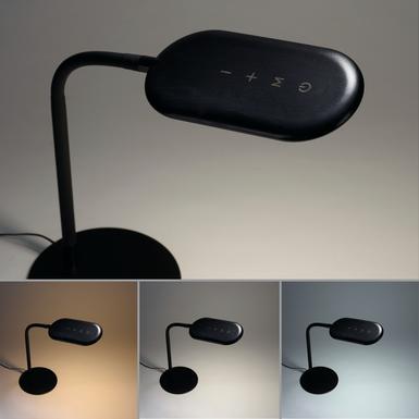 Lampe led Leuchten Direkt Kelly Noir Métal 14405-18