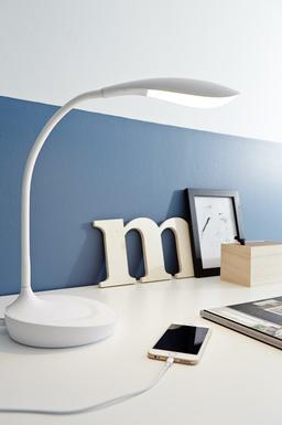 Lampe led Markslöjd Swan Blanc Plastique 106093