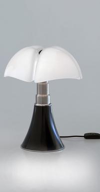 Lampe led "mini" Martinelli-luce pipistrello Marron foncé Inox 620/J/DIM/MA